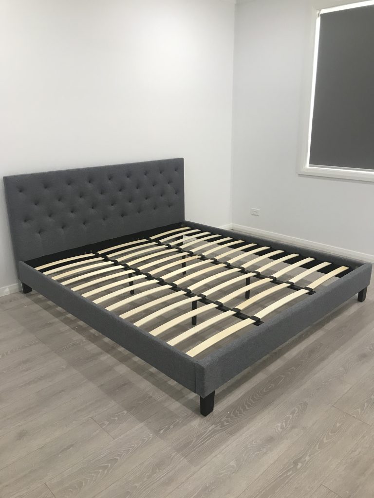 Slat bed assembly grey